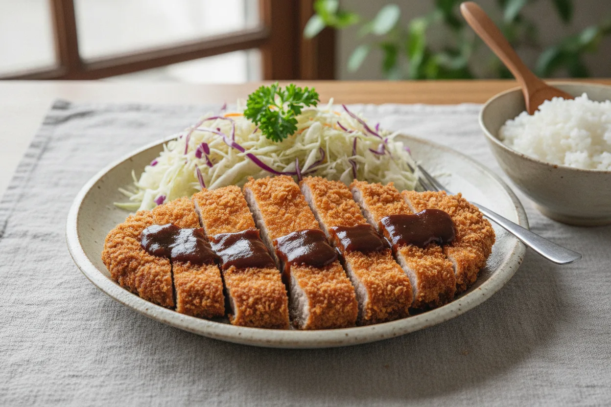 Tonkatsu — a 30-minute japanese recipe with about 4g of fiber