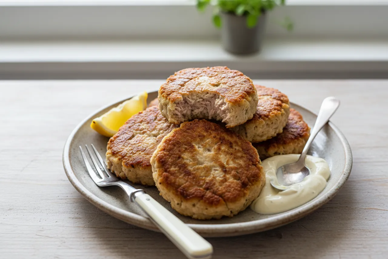 Crispy Tuna Patties — a high-protein dinner american recipe with about 2g of fiber