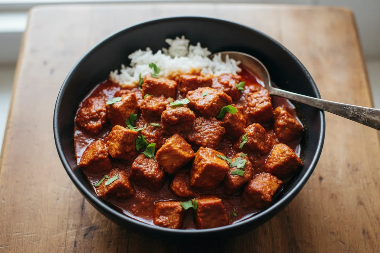 Pork Vindaloo — a high-protein lunch indian recipe with about 6g of fiber