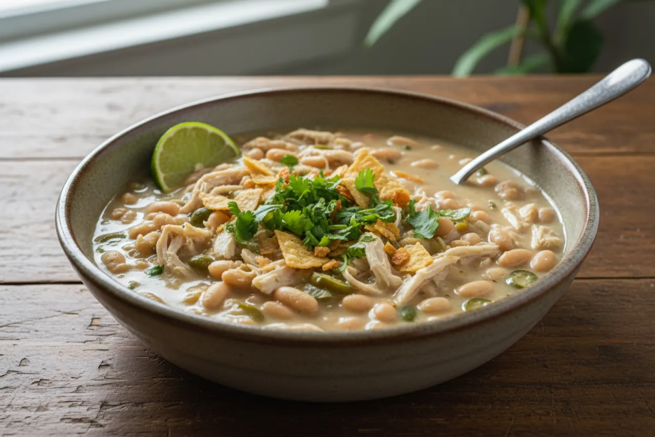 White Chicken Chili — a high-protein soup american recipe with about 14g of fiber